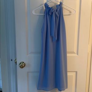 Light blue formal babydoll dress